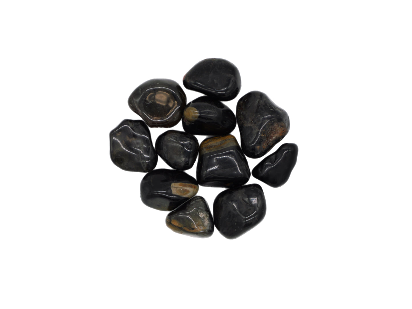 Black Agate, Tumbled