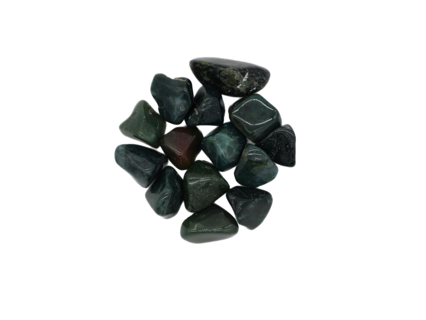 Moss Agate, Tumbled
