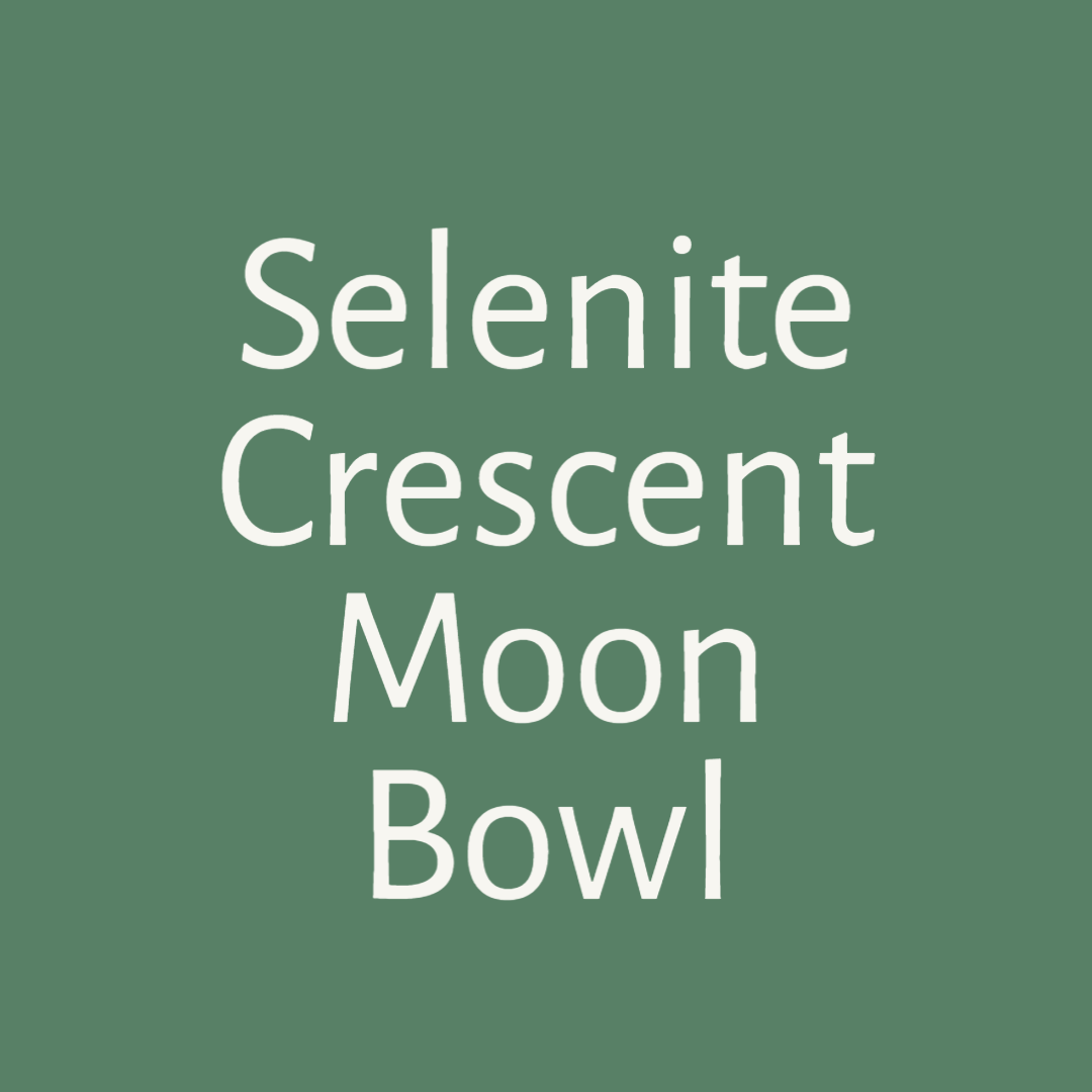 Selenite Crescent Moon Bowl