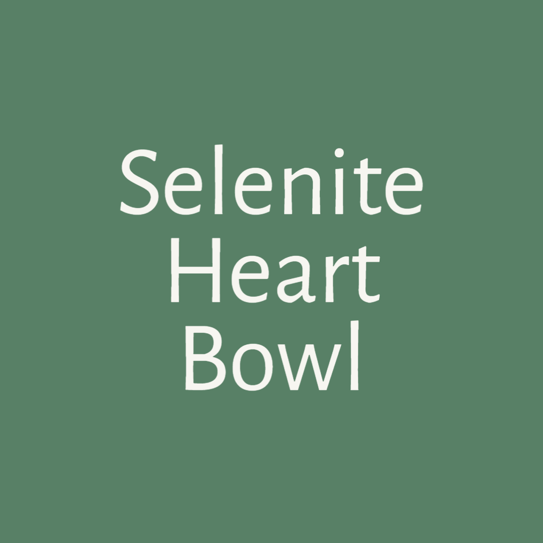 Selenite Heart Bowl