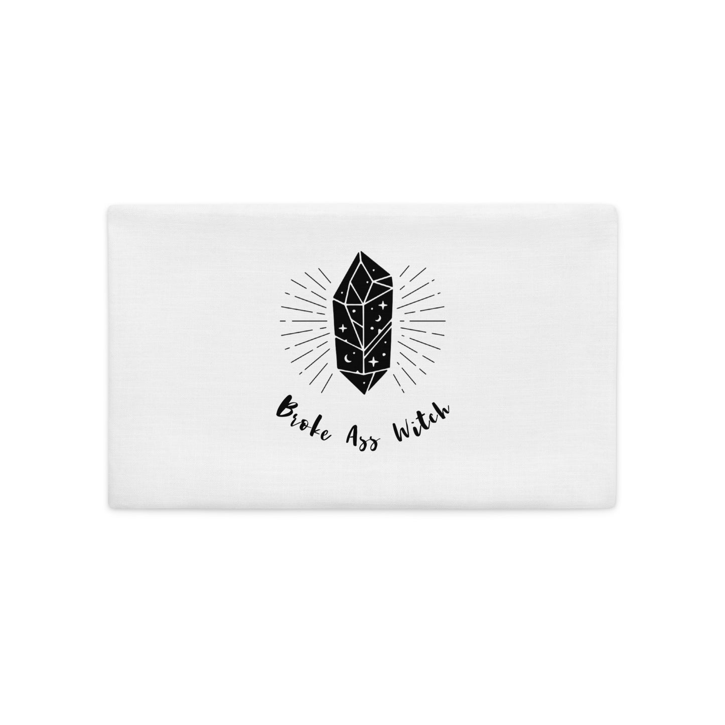 Funda de almohada premium 'Broke Ass Witch'