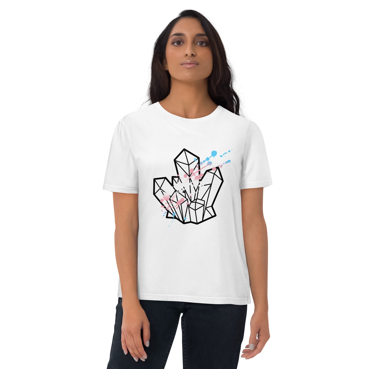 Trans Pride Splatter Unisex Organic Cotton T-Shirt