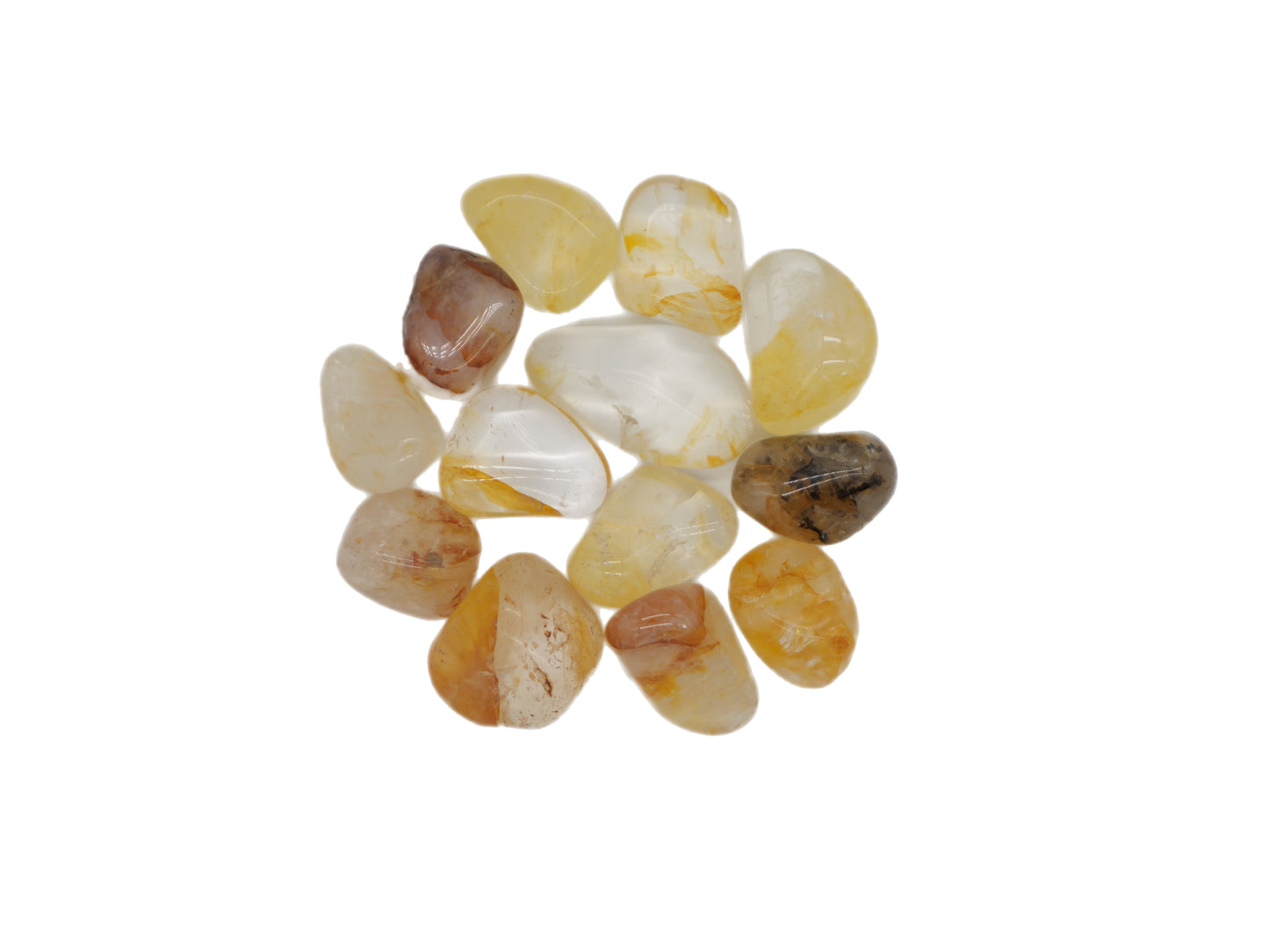 Golden Hematoid Quartz, Tumbled