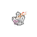 Lesbian Pride Cluster Sticker