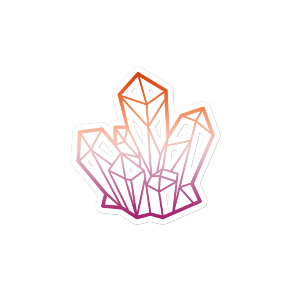 Lesbian Pride Cluster Sticker