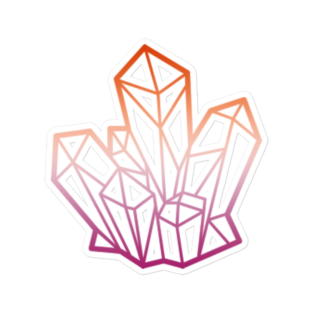 Lesbian Pride Cluster Sticker
