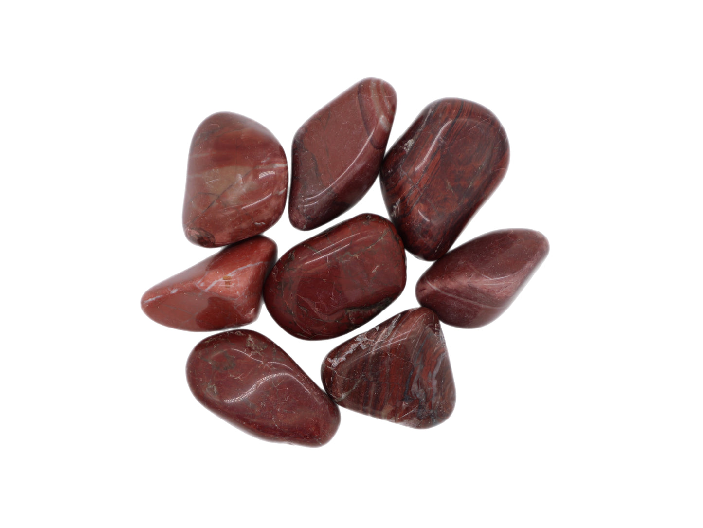 Red Jasper, Brecciated, Tumbled