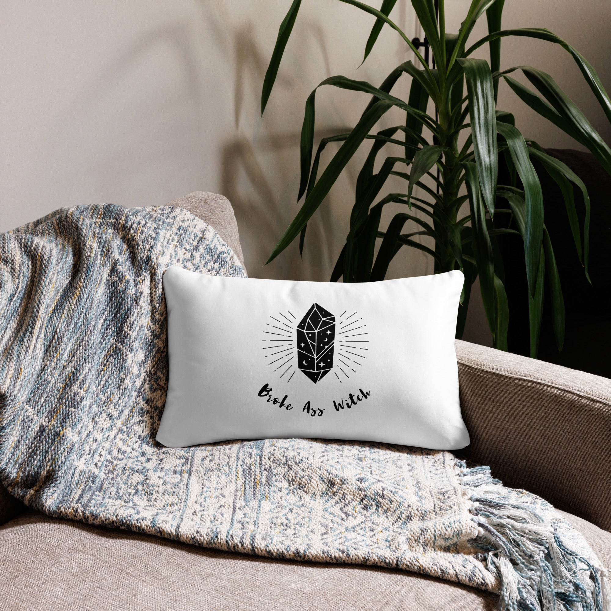 'Broke Ass Witch' Pillow