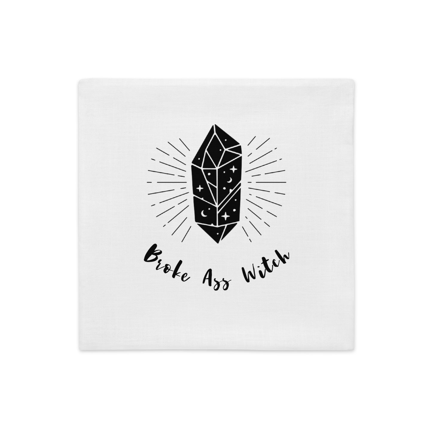 Funda de almohada premium 'Broke Ass Witch'