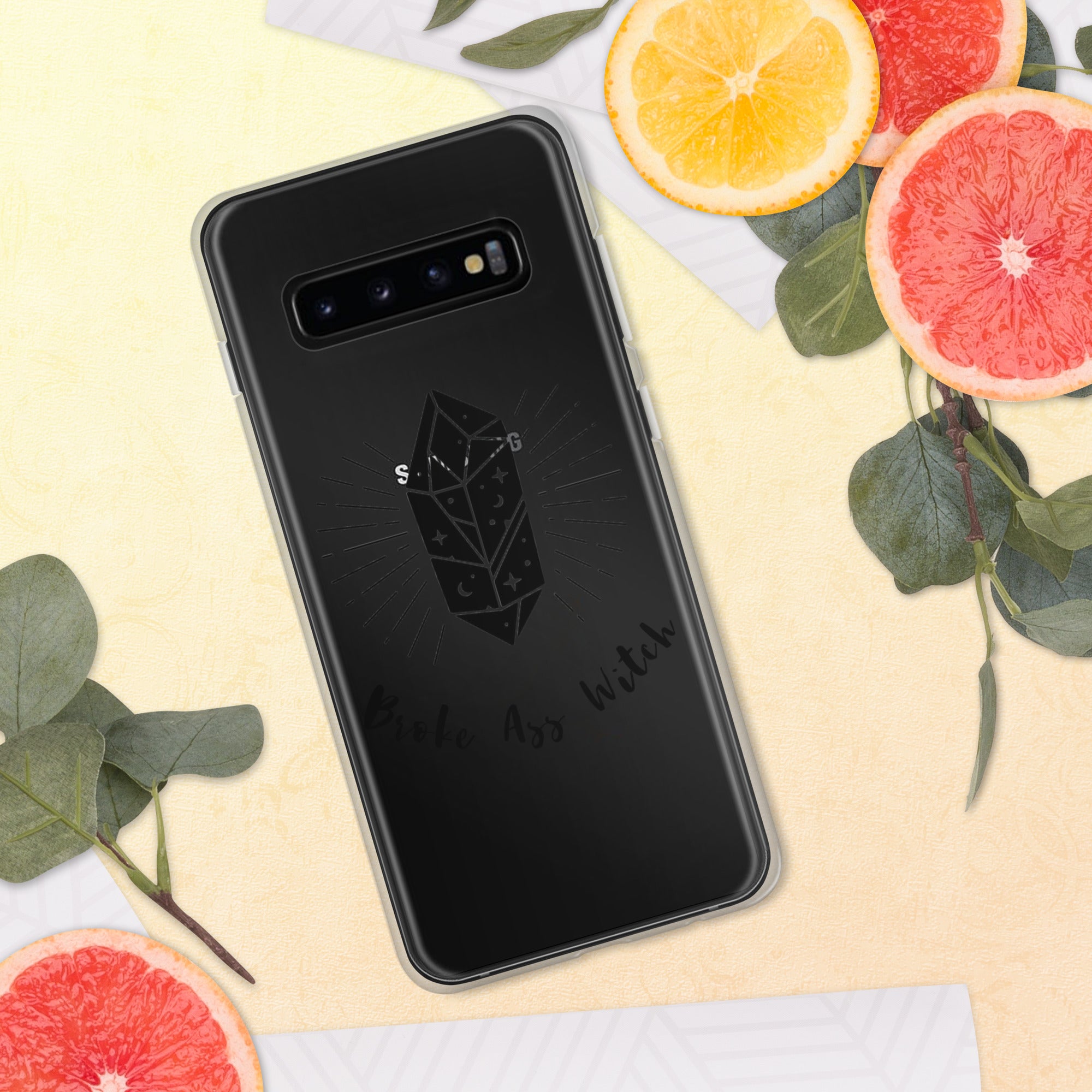 'Broke Ass Witch' Clear Case for Samsung®