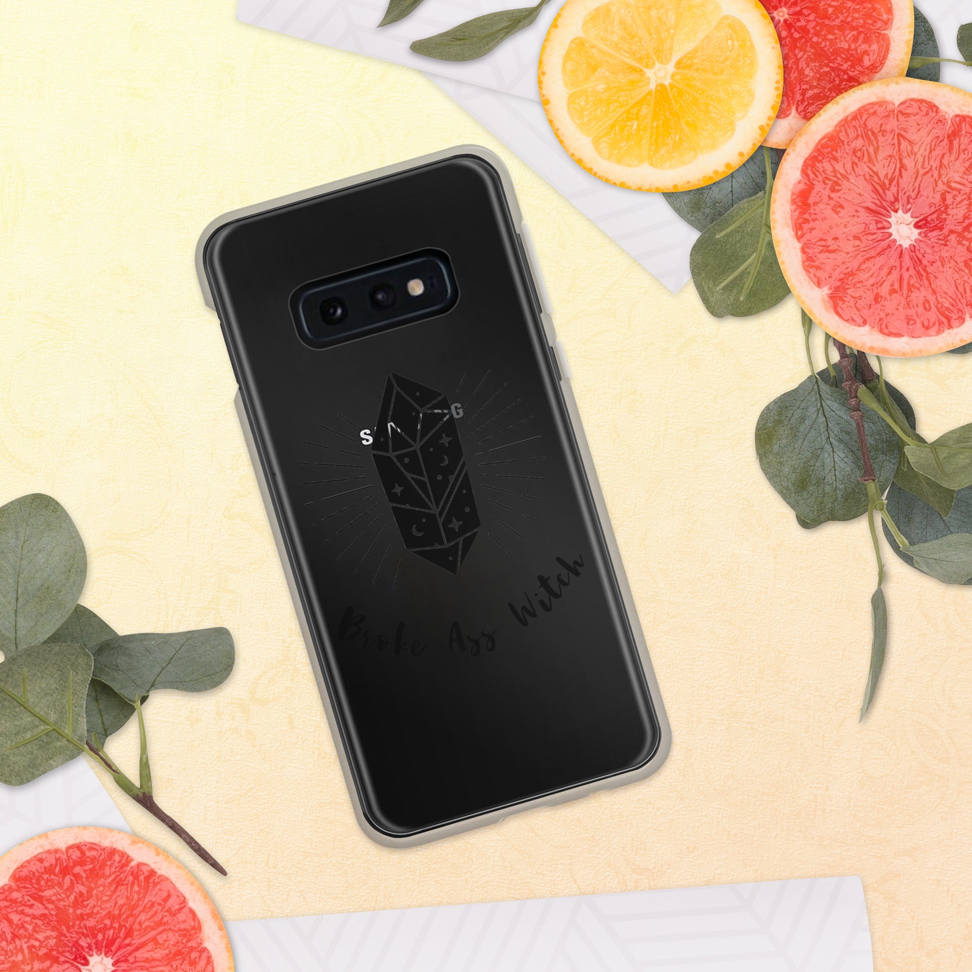 'Broke Ass Witch' Clear Case for Samsung®