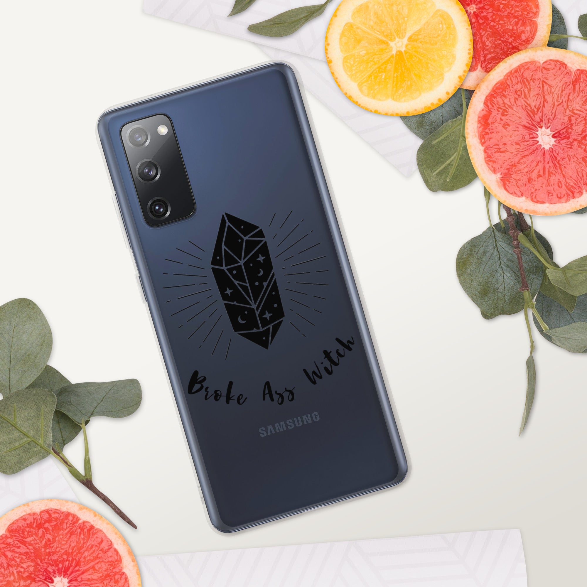 'Broke Ass Witch' Clear Case for Samsung®