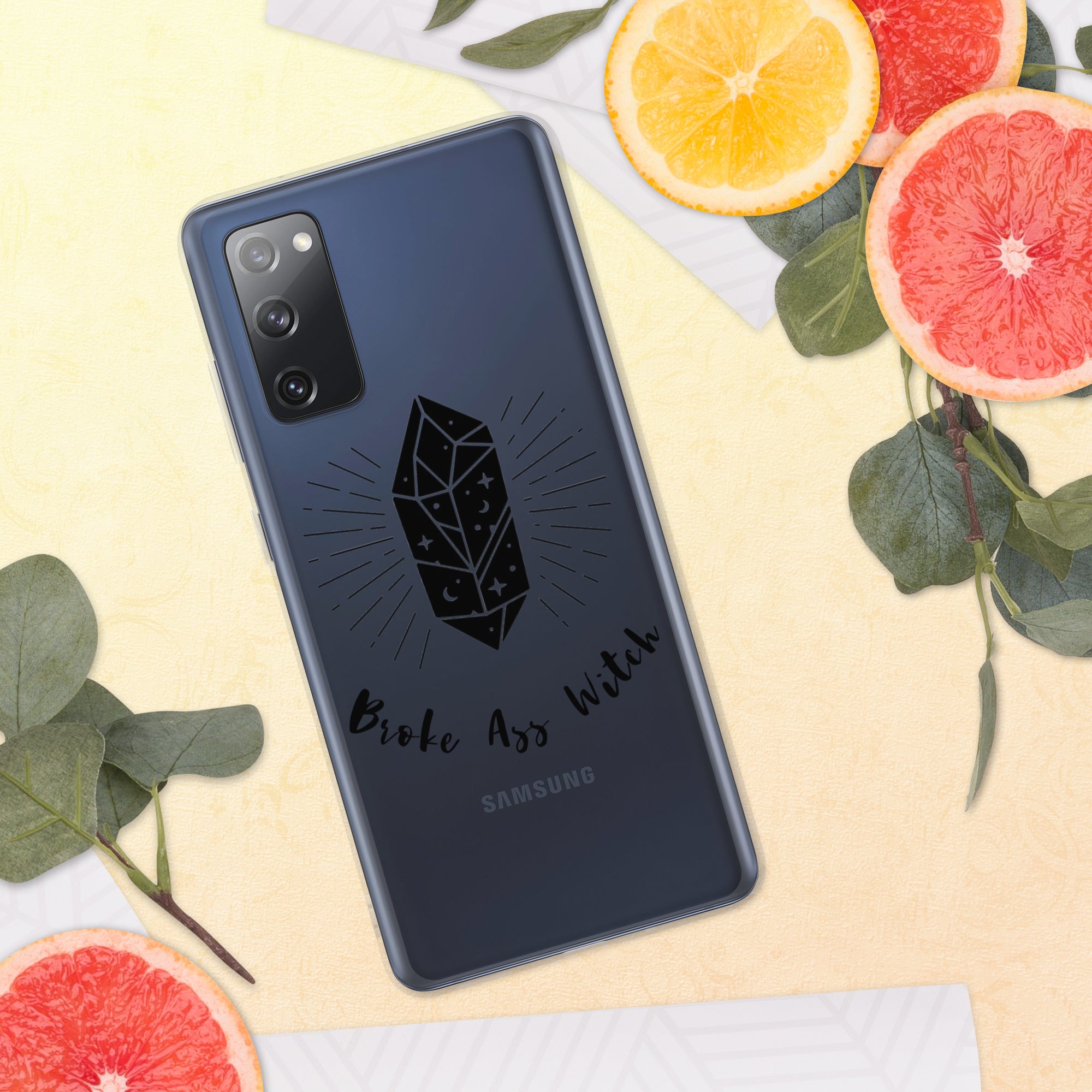 'Broke Ass Witch' Clear Case for Samsung®