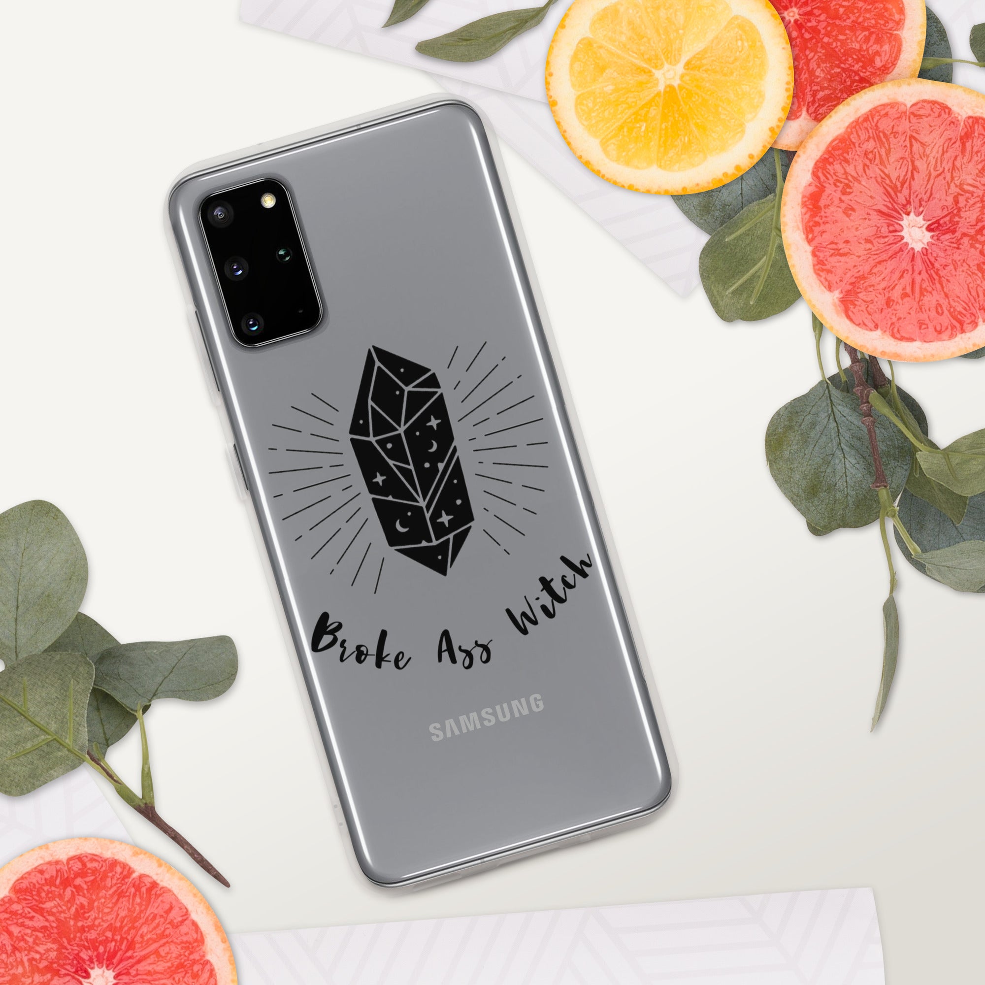 'Broke Ass Witch' Clear Case for Samsung®