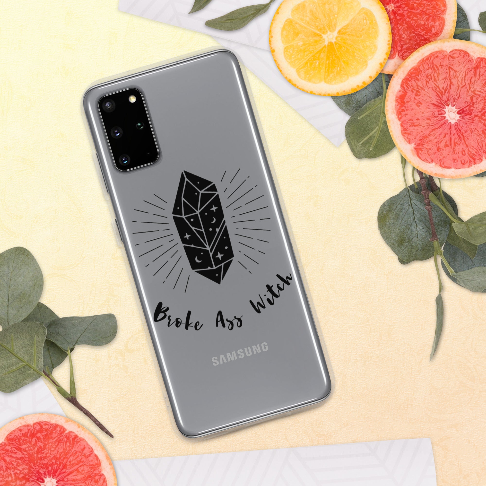 'Broke Ass Witch' Clear Case for Samsung®