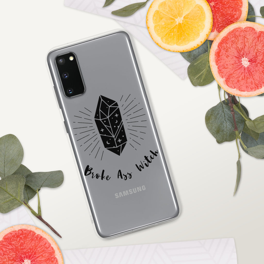 'Broke Ass Witch' Clear Case for Samsung®