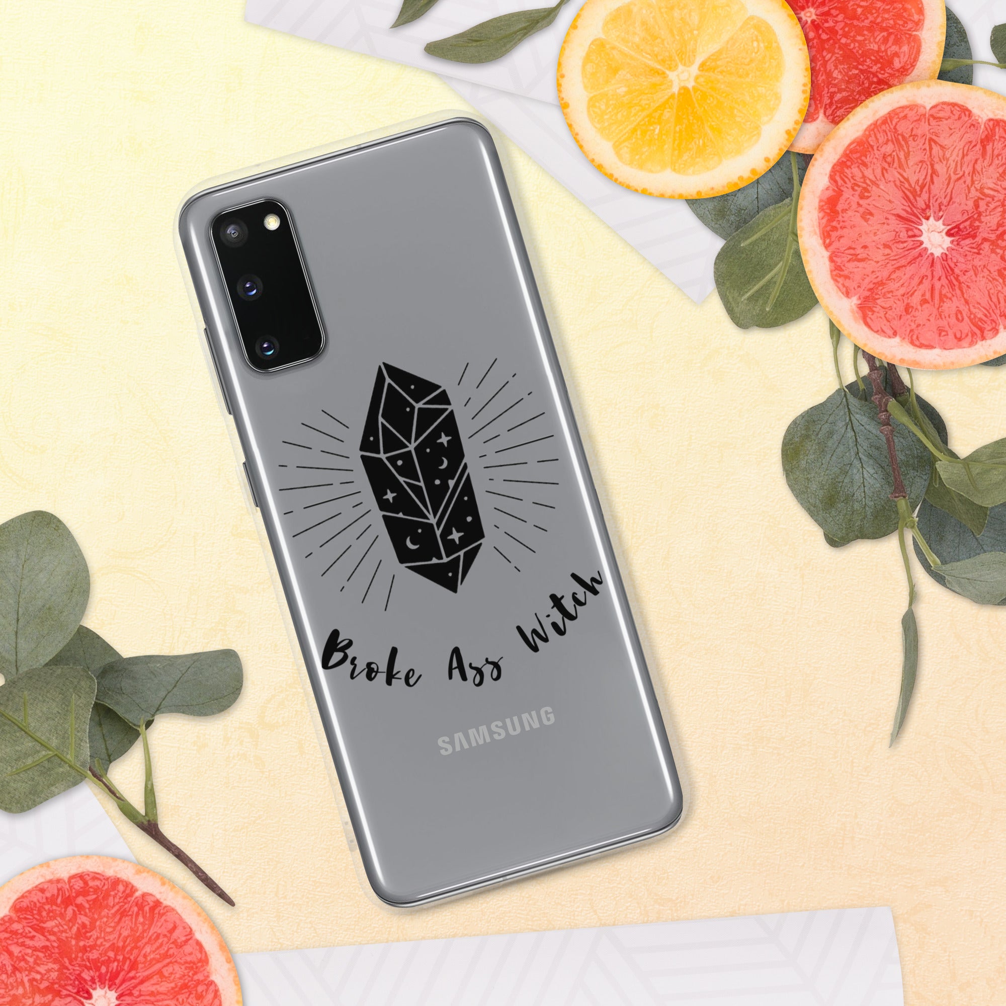 'Broke Ass Witch' Clear Case for Samsung®