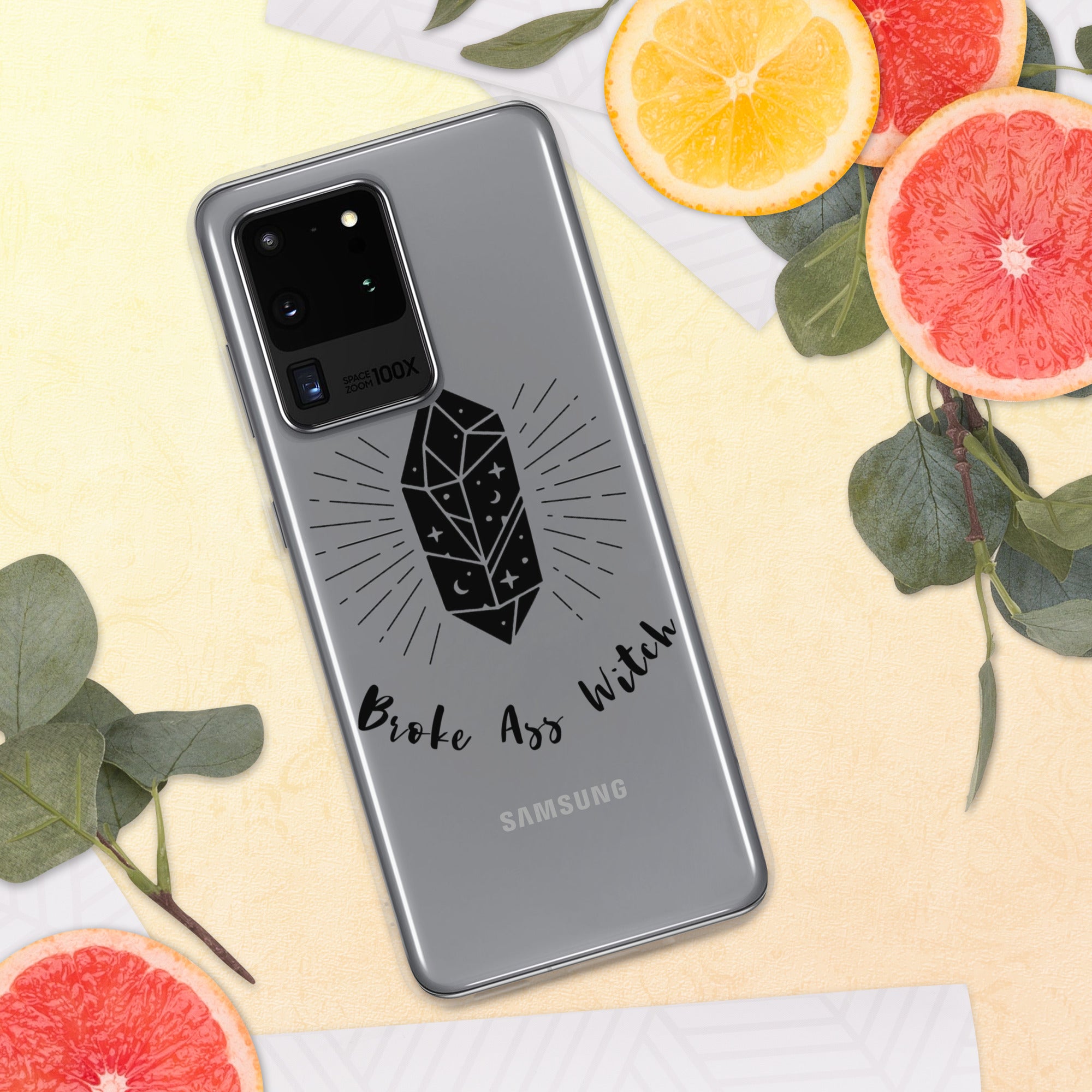 'Broke Ass Witch' Clear Case for Samsung®