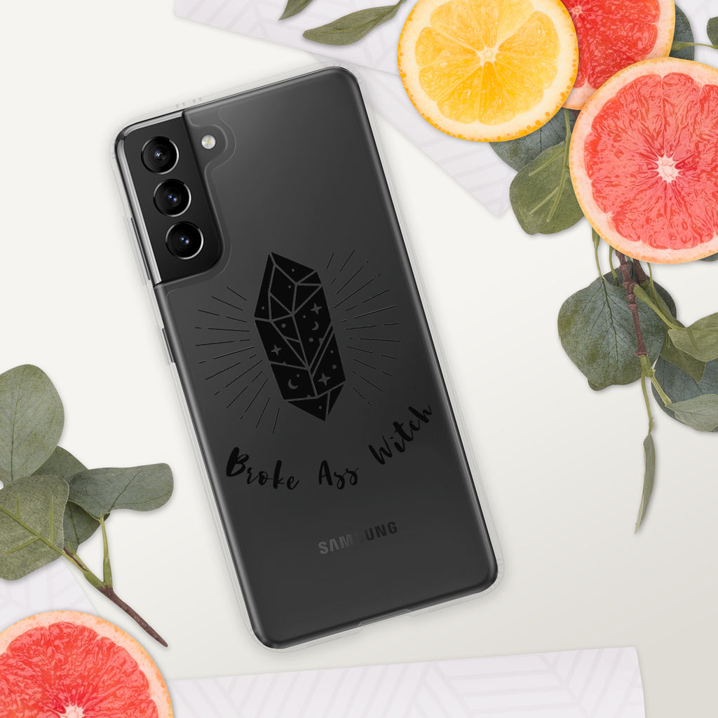 'Broke Ass Witch' Clear Case for Samsung®