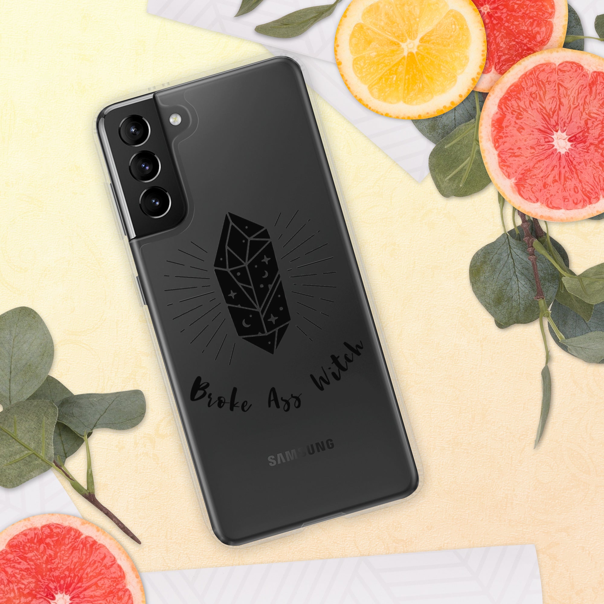 'Broke Ass Witch' Clear Case for Samsung®