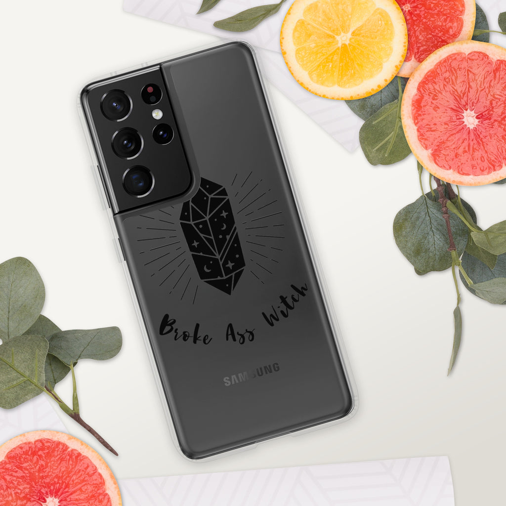 'Broke Ass Witch' Clear Case for Samsung®
