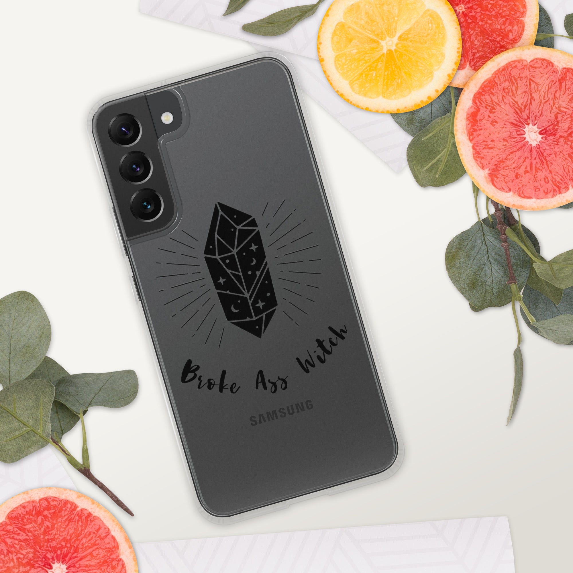 'Broke Ass Witch' Clear Case for Samsung®
