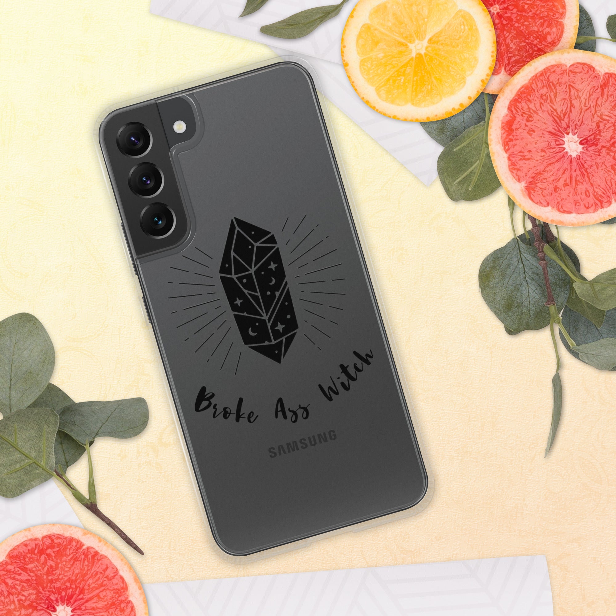 'Broke Ass Witch' Clear Case for Samsung®