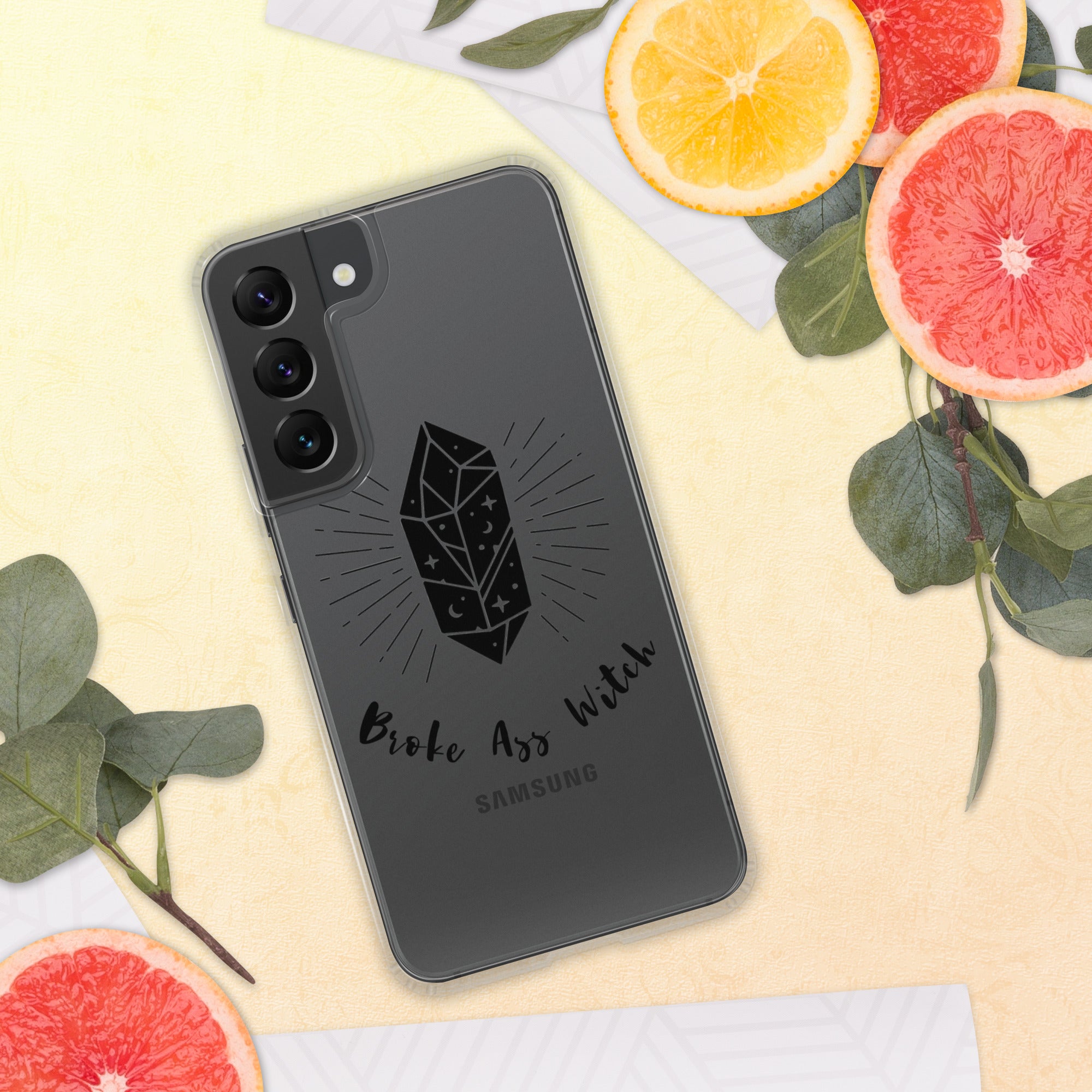 'Broke Ass Witch' Clear Case for Samsung®