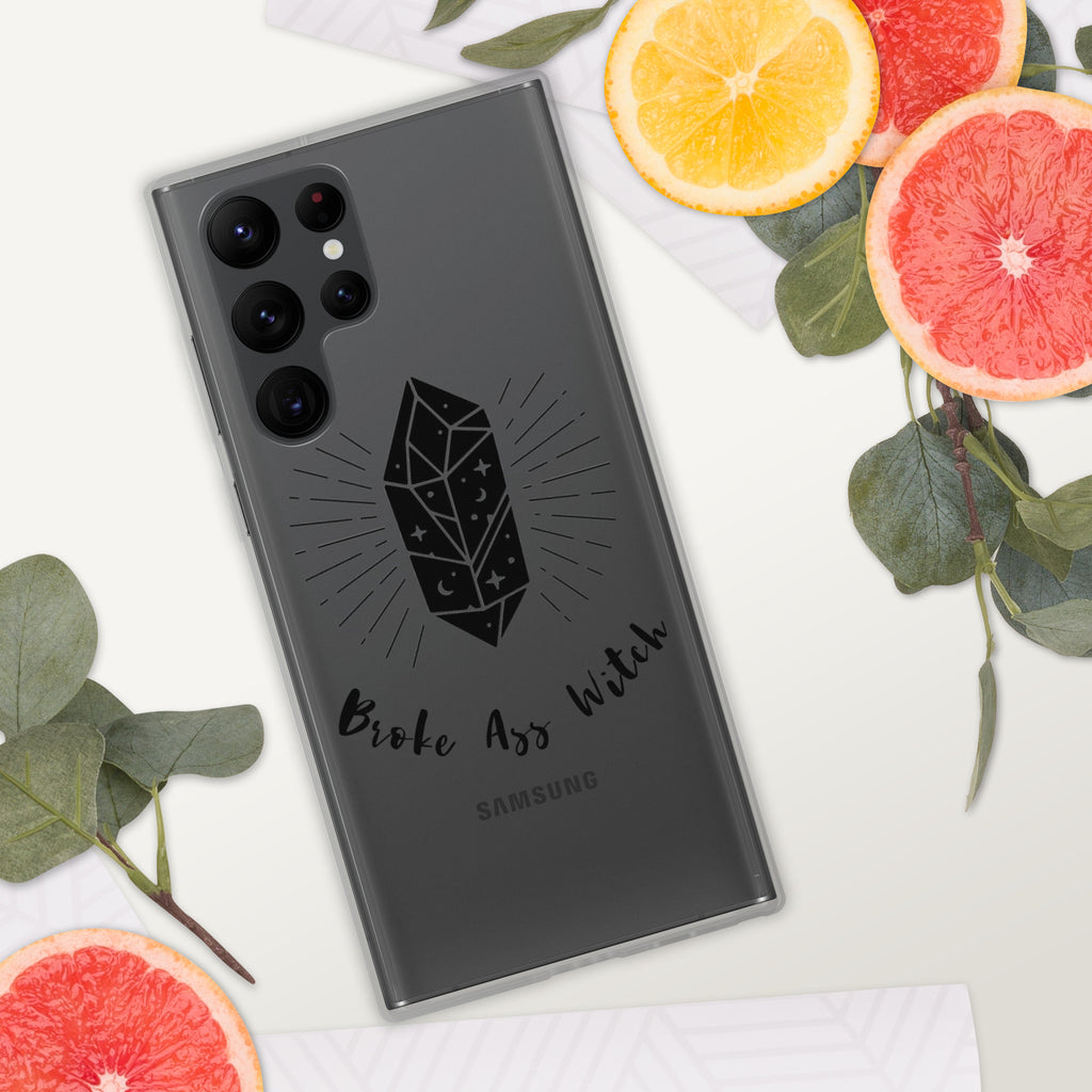 'Broke Ass Witch' Clear Case for Samsung®