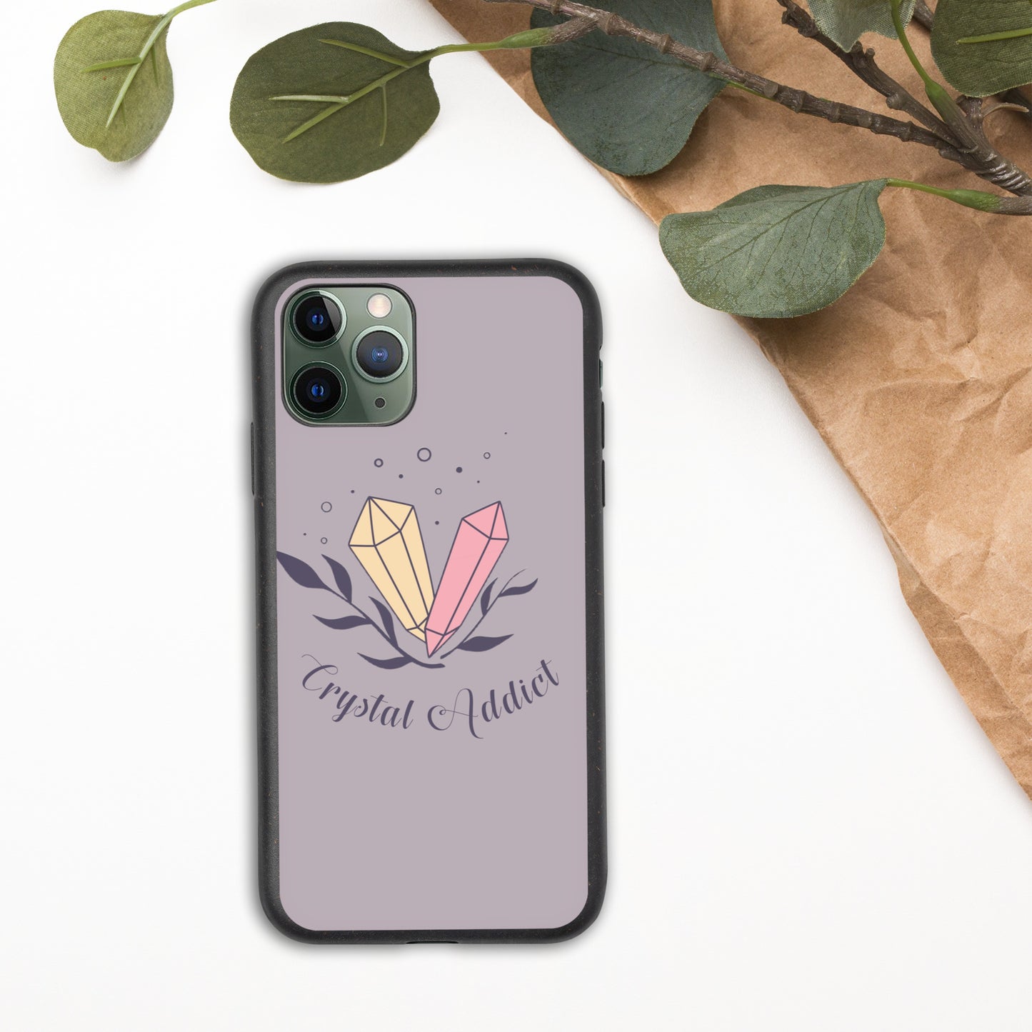 Funda biodegradable moteada 'Crystal Addict' para iPhone®