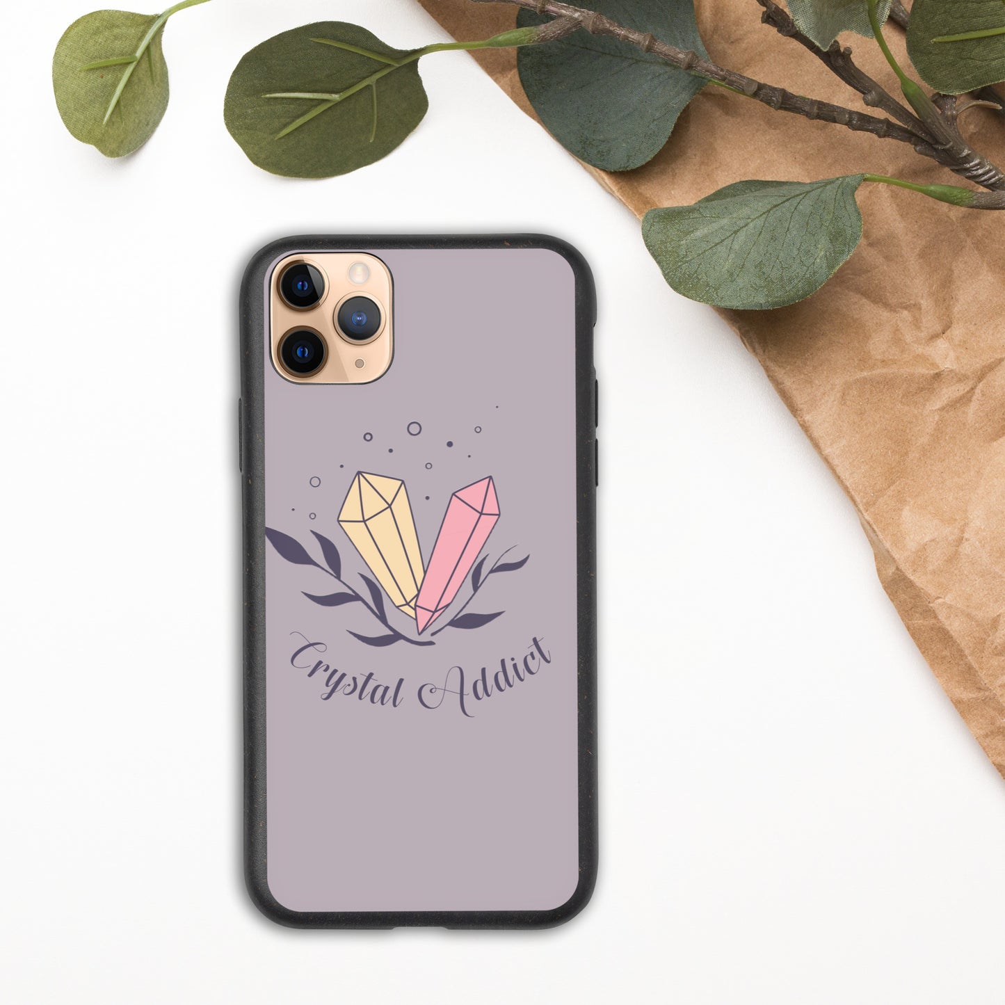 Funda biodegradable moteada 'Crystal Addict' para iPhone®