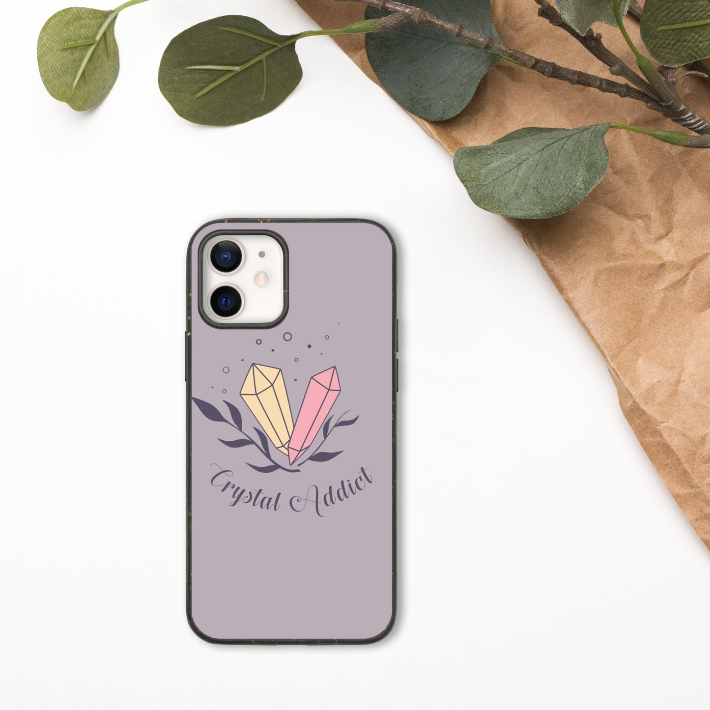 Funda biodegradable moteada 'Crystal Addict' para iPhone®