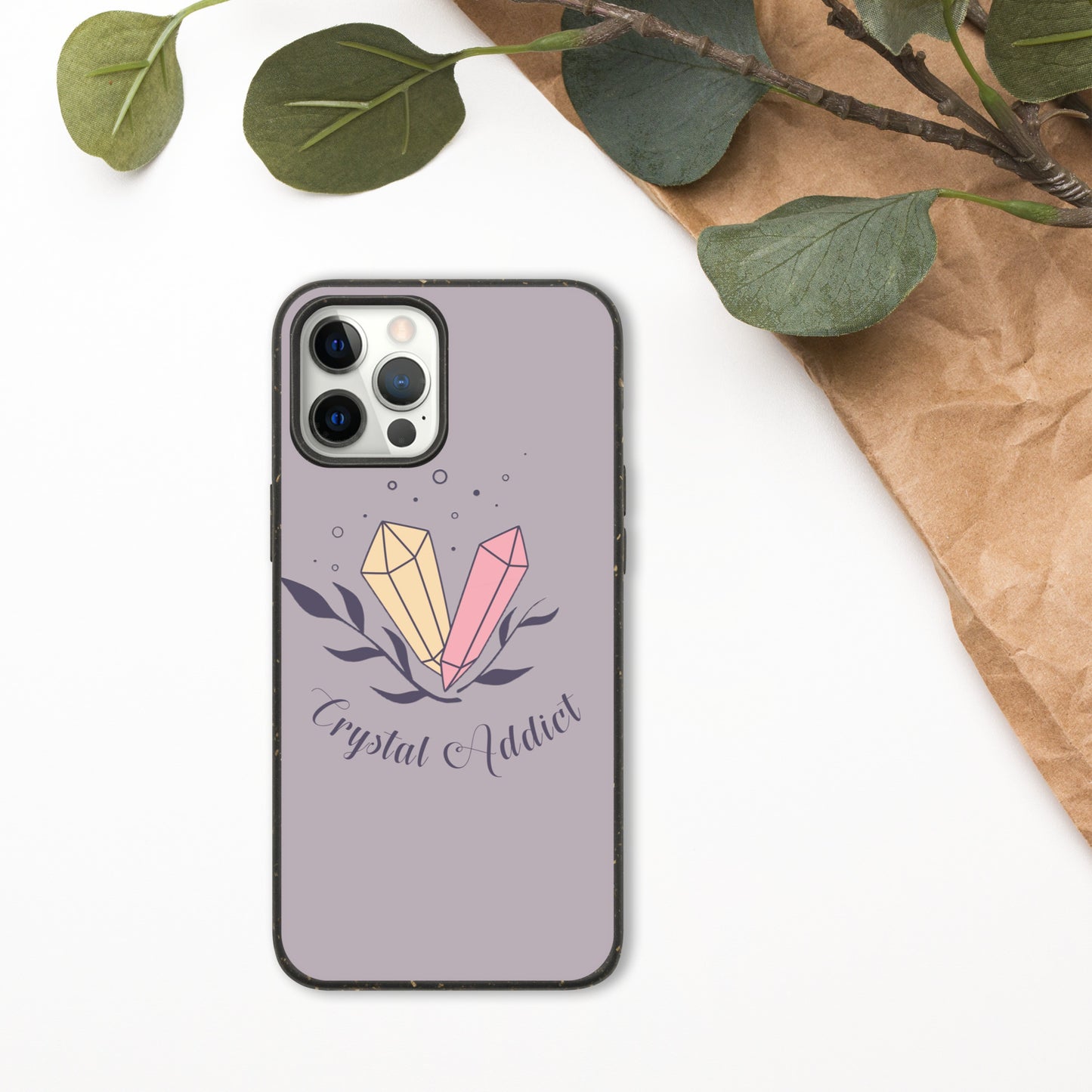 Funda biodegradable moteada 'Crystal Addict' para iPhone®
