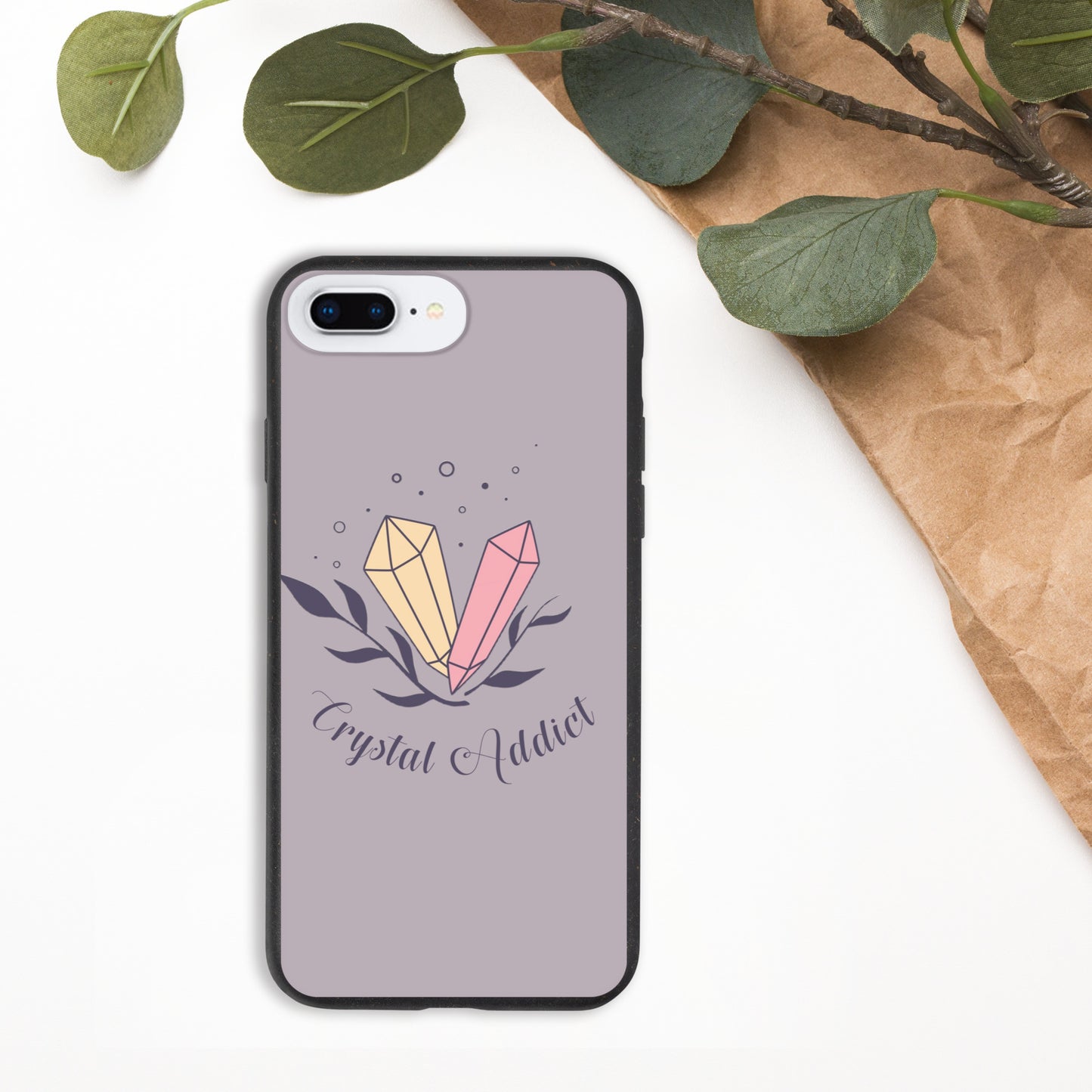 Funda biodegradable moteada 'Crystal Addict' para iPhone®