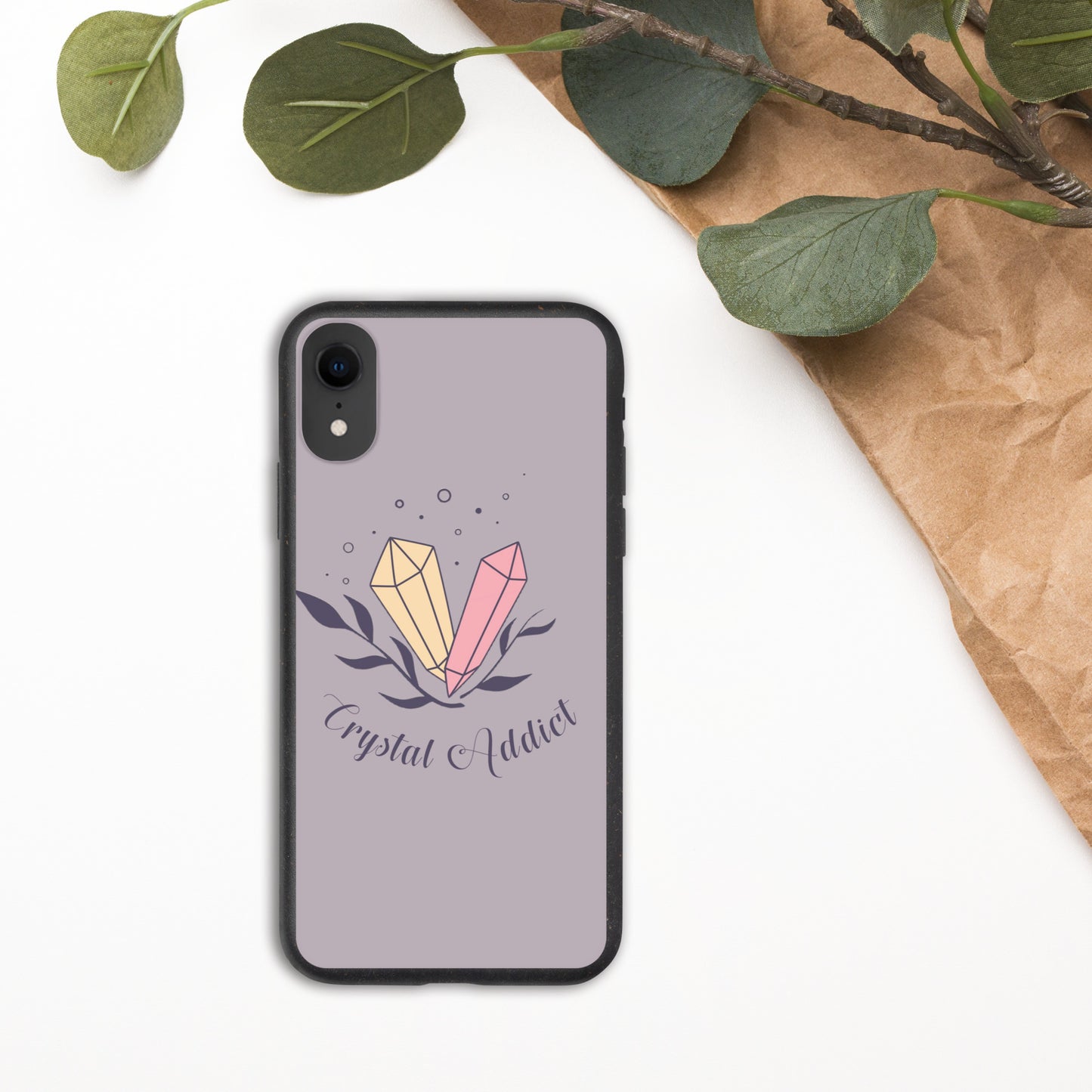 Funda biodegradable moteada 'Crystal Addict' para iPhone®