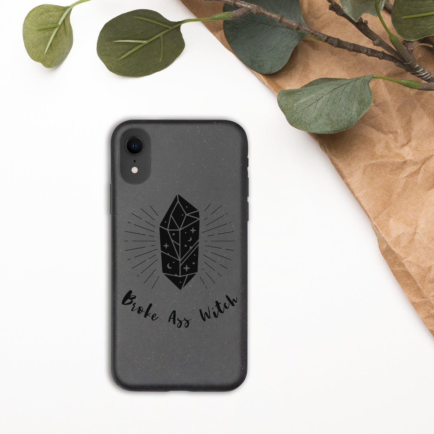 Funda biodegradable moteada 'Broke Ass Witch' para iPhone®