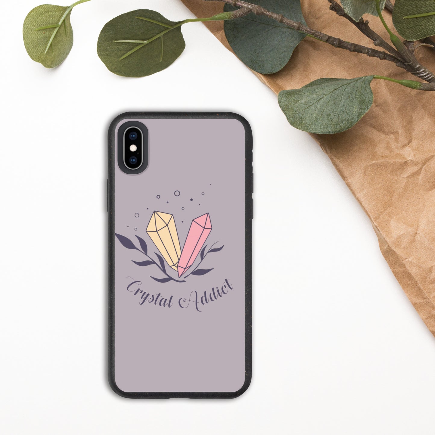 Funda biodegradable moteada 'Crystal Addict' para iPhone®
