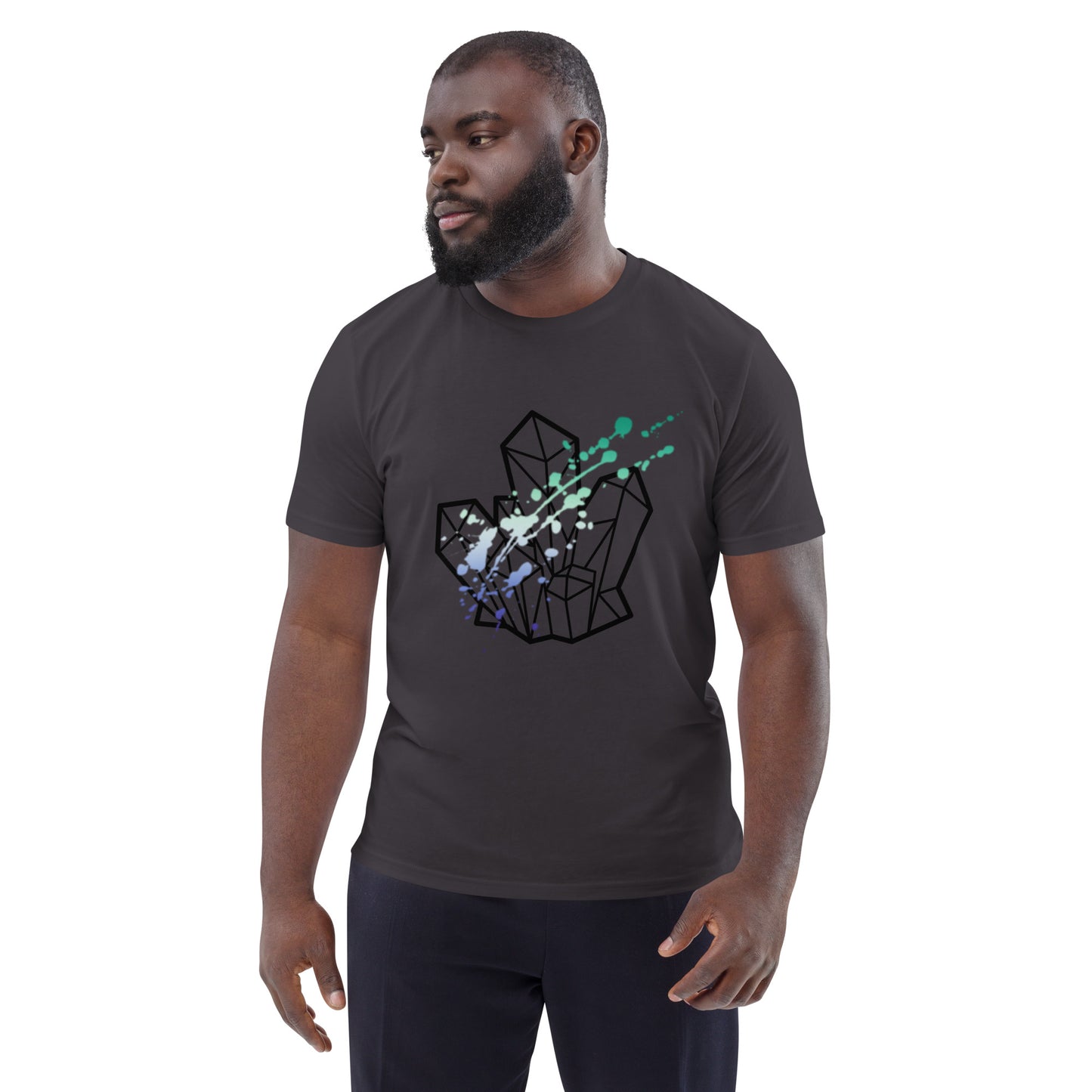 Gay Pride Splatter Unisex Organic Cotton T-Shirt