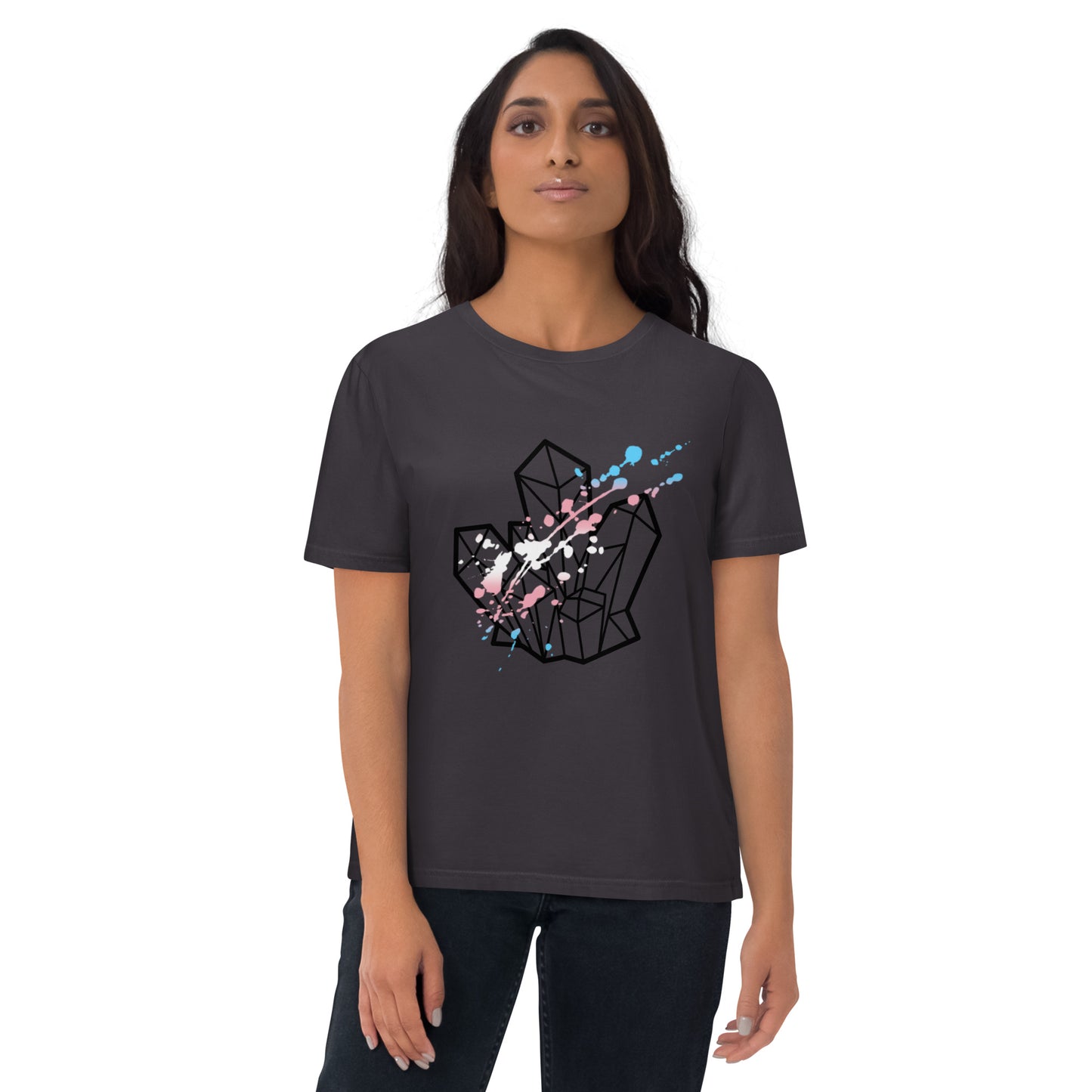 Trans Pride Splatter Unisex Organic Cotton T-Shirt