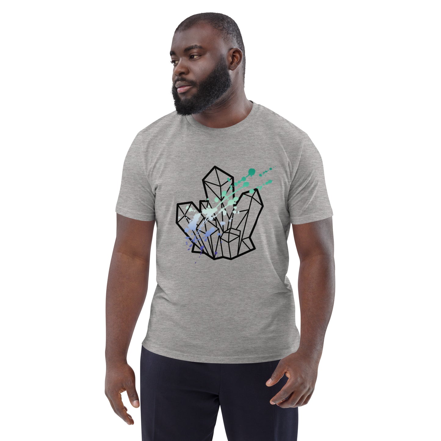 Gay Pride Splatter Unisex Organic Cotton T-Shirt