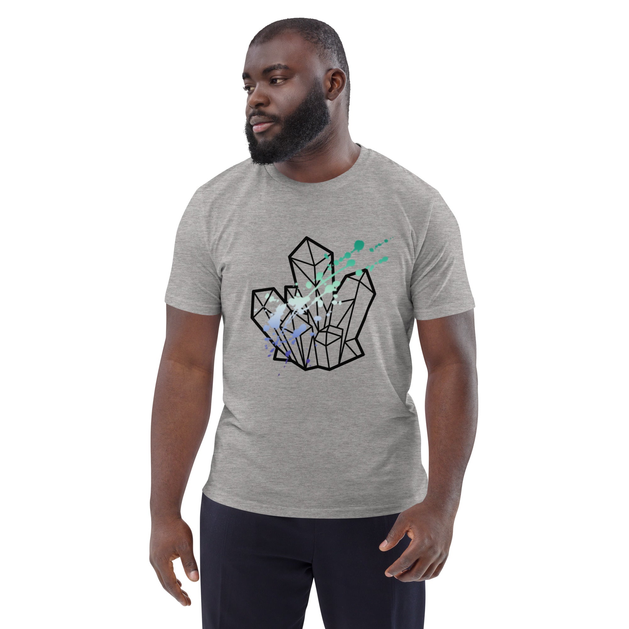 Gay Pride Splatter Unisex Organic Cotton T-Shirt