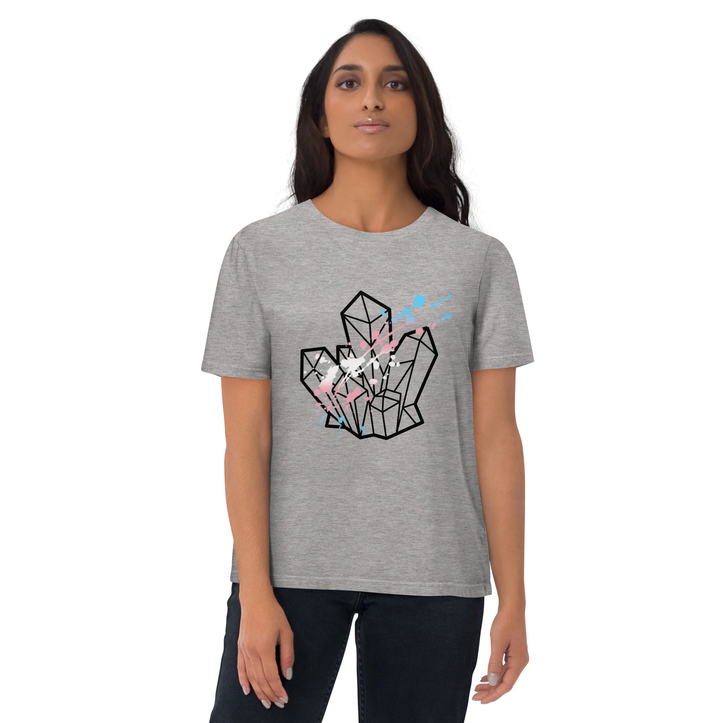 Trans Pride Splatter Unisex Organic Cotton T-Shirt