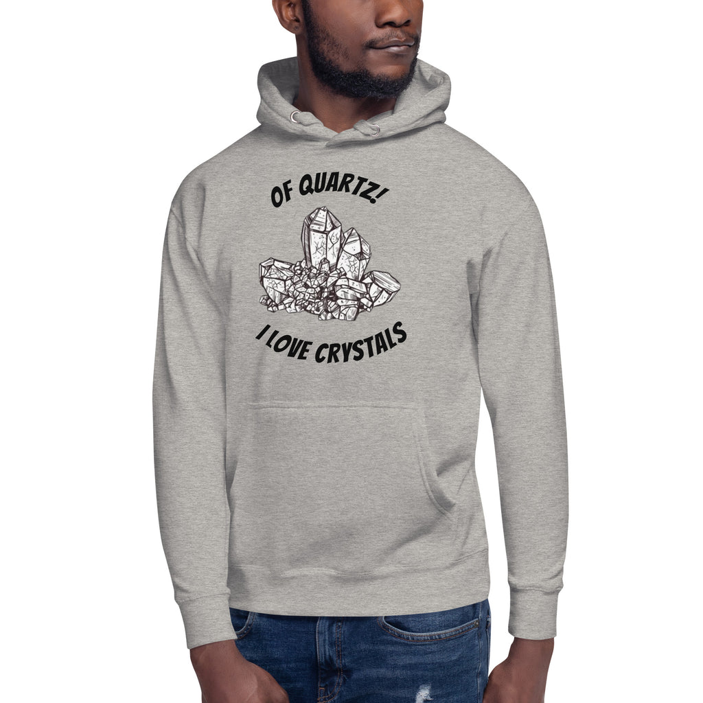 Sudadera con capucha unisex 'De cuarzo, me encantan los cristales'
