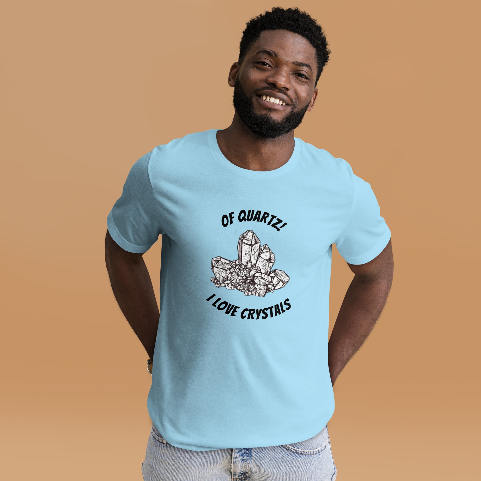 Camiseta unisex 'De cuarzo, me encantan los cristales'