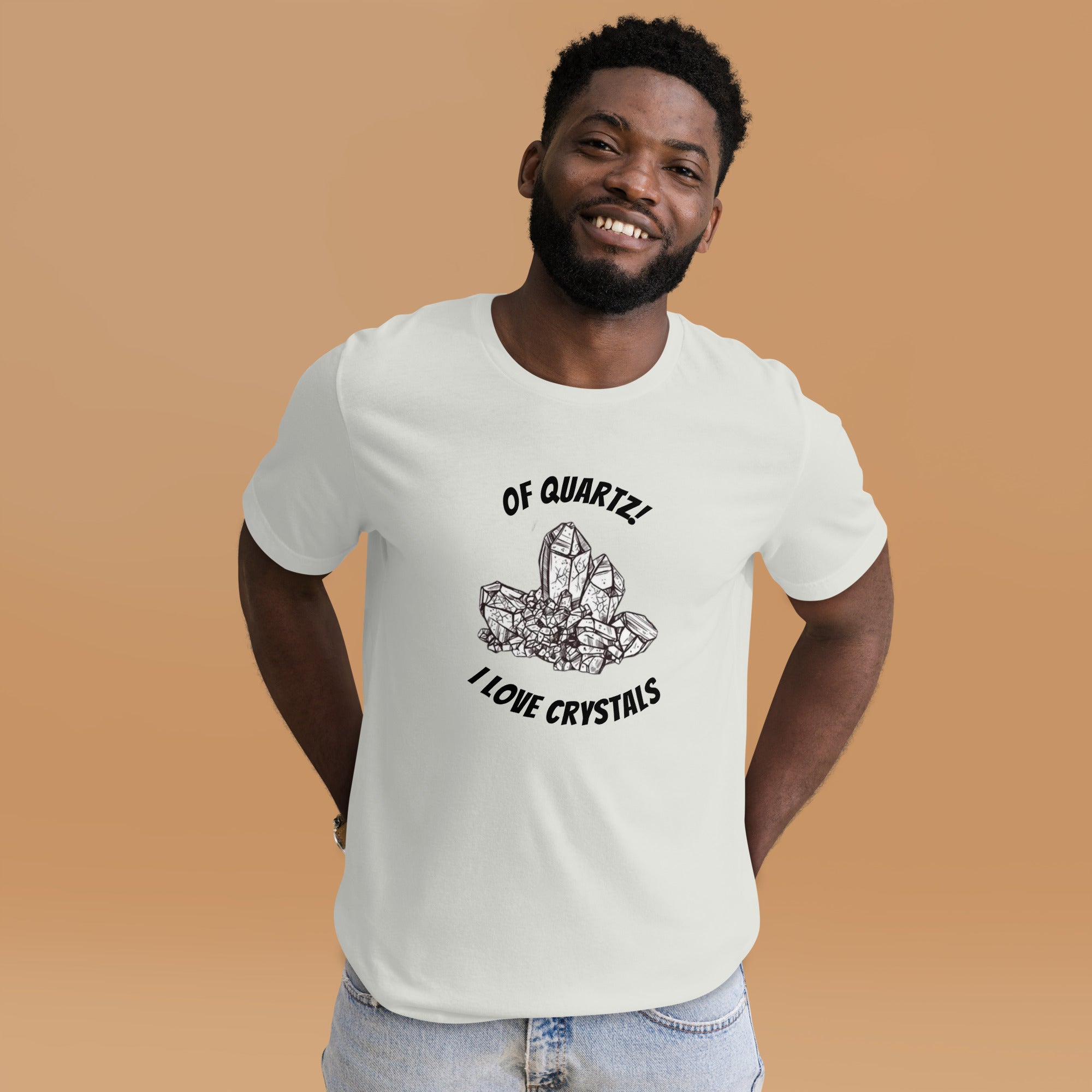 Camiseta unisex 'De cuarzo, me encantan los cristales'